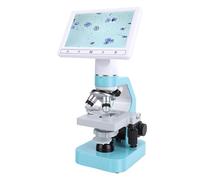 Tnfeeon Microscopio Binocular para Mascotas, para Observación de Ovulación de Perros, Análisis de Semen de Mascotas, Iluminación LED