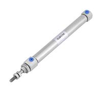 Tnfeeon Mini Cilindro Neumático Cilindro de Aire de Doble Acción Orificio Compacto de Acero Inoxidable de 0,4 Pulgadas 3 Pulgadas para Automatización de la Industria Ligera Movimiento de Alta