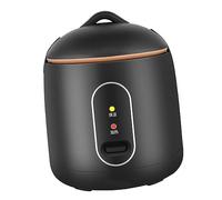 Tnfeeon Mini Olla de Arroz en Dormitorios Negro 1.2L Onchadora Termal Automática con Estudiante de Línea Humeante/compacto