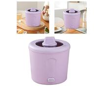 Tnfeeon Mini Pot de Hot Electric Pot Portátil Multifuncional Pequeño Hotpot Eléctrico para Servicios Estudiantiles Mini Conector de la EU de Olla Caliente Eléctrica (PURPLE)
