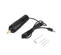 Tnfeeon Mini Taladro Eléctrico Portátil, Taladro USB de Mano, CC 5 V 11000 RPM con 3 Puntas y Llave, para Proyectos de Bricolaje de Madera, Plástico y Placas de Circuito