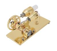 Tnfeeon Modelo de Motor Sterling, Demostrador Termodinámico de Aleación de Aluminio con Luz LED 6,9 X 3,7 X 4,5 Pulgadas Decoración de Escritorio Entusiasta del Proyecto Científico para Conversión