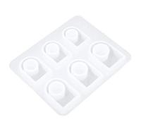 Tnfeeon Molde de Anillo de Silicona para Manualidades con Dedos Blancos, Esencial para una Fácil Liberación, Colgantes para Pasteles, Llaveros, Diseño Moderno, Material Flexible, Ideal para