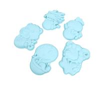Tnfeeon Molde de Silicona para Galletas, para Hornear de Silicona con Animales, 5 Piezas de Dragón, Serpiente, Gallo, Tigre, Oveja, Pastel con Forma para Decoración de Postres de Chocolate y Dulces