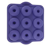 Tnfeeon Molde de Silicona para Hornear Donas, sin BPA, Apto para Lavavajillas, para Restaurantes y Tiendas de Postres (Azul Real)