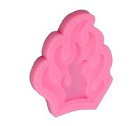 Tnfeeon Molde para Fondant Molde para Hornear de Silicona con Forma de Fuego Antiadherente Fácil Liberación Resistente Al Calor para Chocolate, Caramelo, Gomitas, Decoración de Pasteles, Artesanías de