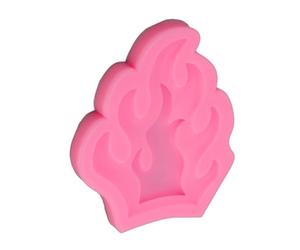 Tnfeeon Molde para Fondant Molde para Hornear de Silicona con Forma de Fuego Antiadherente Fácil Liberación Resistente Al Calor para Chocolate, Caramelo, Gomitas, Decoración de Pasteles, Artesanías de