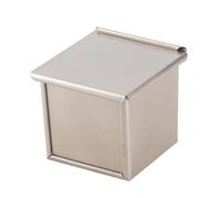 Tnfeeon Molde para Pan con Tapa Molde para Pan de Acero Al Carbono Diseño Acanalado Antiadherente para Caja de Tostadas Doradas de 410 G para Pullman Casero Horneado de Masa Madre Shokupan (S 550ml