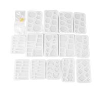 Tnfeeon Moldes de Silicona para Joyería, Moldes Variados para Colgantes de Fundición para Collar Pendiente Llavero for Manualidades de Resina