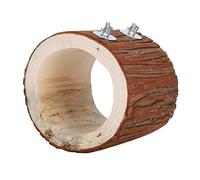 Tnfeeon Nido de Madera para Incubar de árbol de Pájaros para Mascotas, Cómoda Casa para Dormir para Hámsteres y Animales Pequeños, 12,5x14x15cm