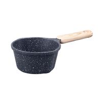 Tnfeeon Olla para Salsa Resistente Al Calor Sartén de Aluminio Antiadherente con Boquillas para Verter Base de 3,3 Pulgadas Altura de 5,5 Pulgadas para Calentar Leche con Aceite Liviana y Fácil de