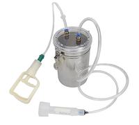 Tnfeeon Ordeñadora Manual, Acero Inoxidable con Capacidad de 2 Litros para Cabras y Vacas, Fácil de Usar para Granjas Lecheras