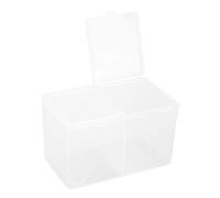 Tnfeeon Organizador de Almohadillas de Algodón Almacenamiento de Esmalte de Uñas Impermeable con Compartimentos para Geles UV Brillos Compacto 7 X 5 X 2,5 Pulgadas Ahorro de Espacio en el Tocador