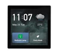 Tnfeeon Panel de Control del Hogar, Concentrador de Control de Voz con Pantalla Táctil LCD de Material ABS para Automatización del Hogar y Dispositivos de Vida
