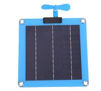Tnfeeon Paneles Solares Salidas C Cargador Solar de Silicio Monocristalino de 30 W con Ventilador para Acampar Al Aire Libre Senderismo Kit de Ventilador de Panel Portátil Liviano de 7.05 Oz