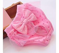 Tnfeeon Pantalones Sanitarios para Perros, Pantalones Cortos Fisiológicos para Mascotas Reutilizables Lavables de Algodón con Diseño de Lazo y Abertura de Cola para Perros Pequeños, Medianos y