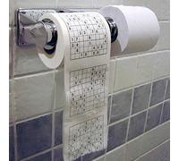 Tnfeeon Papel Higiénico Impreso Sudoku, Rollo de Papel Higiénico de Pulpa de Madera Importada, 130 G, de Rompecabezas Impreso Suave, sin Fragancia, Tejido de Baño Novedoso para el Hogar, Cafetería,