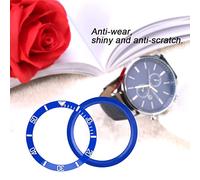 Tnfeeon Parte de Reemplazo Ecológico de Bisel de Reloj de Reloj de Cerámica Brillante para un Aspecto Elegante para Amantes del (Blue)