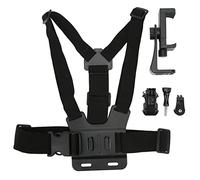 Tnfeeon Peléleo sin Látigo sin Pecho Ajustable sin Manos, Tira de Daño de Teléfono Celular de Arnese Inmersive Arnese para Cámaras de Acción, para Ciclismo Al Aire Libre [Material ABS]