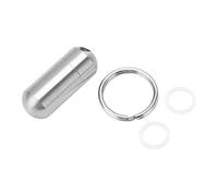 Tnfeeon Pequeña Carcasa de Llavero Portátil en Acero Inoxidable Inoxidable