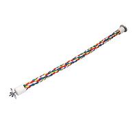 Tnfeeon Percha de Pie con Cuerda para Pájaros, Percha para Loros de Cuerda de Algodón Suave, Juguete Colorido para Pájaros de 23,6 Pulgadas para Cacatúas y Periquitos