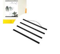 Tnfeeon Percha magnética Carteles Carteles exhibición Madera Negra Percha Pared con Marco Madera DIY Desplazamiento Impresión Lienzo Decoración Pared hogar (40cm)