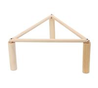 Tnfeeon Percha para Pollo para Gallinero y Criadora, 16,5 Pulgadas Juguetes de Madera de Pino Pollo Accesorios para Gimnasio Triangular Barra de Descanso Gallinas Grandes Loros
