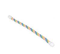 Tnfeeon Perchas de Cuerda para Pájaros, Cuerda de Algodón Flexible para Loros, Cómodo Juguete de Perca para Cacatúa, Periquito, Guacamayo, Gris Africano (S)