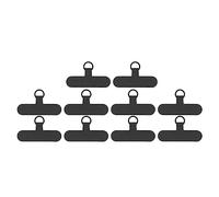 Tnfeeon Pestaña Tether Tether Patch de Cordones de Acero Ligero para un Archivo Adjunto Seguro para Viajeros (Black)