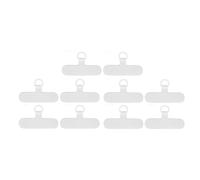 Tnfeeon Pestaña Tether Tether Patch de Cordones de Acero Ligero para un Archivo Adjunto Seguro para Viajeros (White)