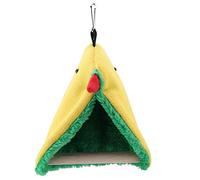 Tnfeeon Pet Bird Plush Hammock Pet Bird Parrot Triangle Plush Hammock Carpa Cama Colgante Cueva Juguete de pie