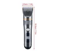 Tnfeeon Pet Hair Clipper, Kit de Aseo de Cortas Gato Tranquilas con Peine Kit Aseo para Perros Cat Shovers, Cabello Largo Recargable, Mate, Pantalla LED, Diseño Impermeable, Cerámica