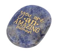 Tnfeeon Piedra de Bolsillo Motivacional Piedra Inspiradora de Aliento Eres una Natural Grabada Humana INCREÍBLE para la Confianza Diaria Mentalidad Positiva