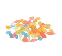 Tnfeeon Piedras Luminosas 50 Piezas de Guijarros Brillantes, Piedras Luminosas Coloridas para Decoración de Jardín de Acuario de Peces, con Formas Mixtas para Bricolaje de Paisaje