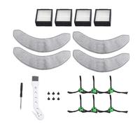 Tnfeeon Piezas de Repuesto para Aspiradora Robot Combo J7, 6 Cepillos Laterales, 4 Almohadillas para Fregona, 4 Filtros, Kit de Mantenimiento para Usuarios de Aspiradoras Combo J7