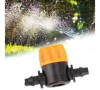 Tnfeeon Piezas y Conectores Herramienta de Válvula de Manguera de Conector Recto de Parada de Agua para Riego por Goteo Paquete de 100 Herramienta de Válvula de Manguera de Conector Recto de PVC de