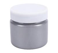Tnfeeon Pinturas y Acabados Pigmento Sin Decoloración Fuerte Adherencia para Lienzo Madera Roca Tela Escultura Pintura Plateada de Múltiples Superficies 100 Ml Pintura Metálica Artesanal