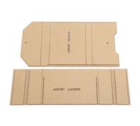 Tnfeeon Plantilla de Bolso Acrílico Transparente, Elabore el Patrón de su Billetera, el Juego Dibujos Plantilla Bricolaje, Modelo Cuero Hecho a Mano para Paquetes Tarjetas, 3 Piezas Maíz para Bebés