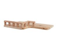 Tnfeeon Plataforma de Escalada para Hámster, Juguete de Actividad para Mascotas de Madera, Estante Multifuncional para Animales Pequeños, 20x33,5 Cm, Ideal para Hámsteres, Ratones y Cobayas