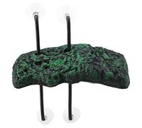 Tnfeeon Plataforma flotante de reptiles, isla flotante de etapa de inmersión con lechón tanque de acuario accesorio para animales anfibios (tamaño grande)