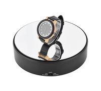 Tnfeeon Plataforma giratoria con Pantalla a batería, 1.5 kg de Carga de Carga Velocidad Ajustable Soporte Giratorio para exhibición de Espejo para Pantalla de Inicio de Tienda