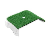 Tnfeeon Plataforma para Tomar el Sol de Plástico de para Hábitat de Reptiles, Fácil de Instalar con Ventosas, Textura de Césped Simulada Antideslizante, Tortugas, Tortugas y Acuarios