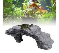 Tnfeeon Plataforma para Tomar el Sol de Tortuga, escondite Cueva Acuario Reptil Ocultar Hábitat Escalada Muelle Decoración Adorno