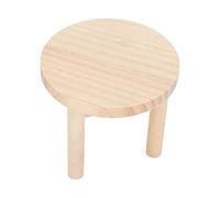 Tnfeeon Plataforma Redonda para Juegos de Hámster, Madera de Pino, Forma, Superficie Pulida, Adecuada para Hámsteres, Jerbos y Cobayas