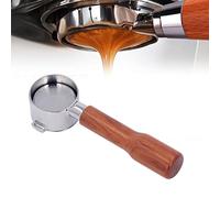 Tnfeeon Portafiltro de 51mm, 2 Orejas, Mango de café sin Fondo, Piezas de Acero Inoxidable para ECO310 (C1 Tipo Madera Roja)