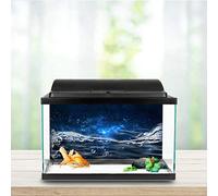 Tnfeeon Póster de Acuario Impresionante Cielo Estrellado bajo el Agua, Autoadhesivo, PVC, Fácil de Limpiar, Impermeable, 48x24 Pulgadas, Decoración de Peces para Entusiastas, Se Transforma con un