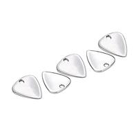 Tnfeeon Púa de Guitarra de Metal Aleación de Zinc Forma de Lágrima Superficie Pulida Cómodo Agarre Cóncavo para Guitarra Eléctrica Bajistas Sesiones Largas de Improvisación Collar de Fijación con