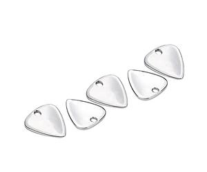 Tnfeeon Púa de Guitarra de Metal Aleación de Zinc Forma de Lágrima Superficie Pulida Cómodo Agarre Cóncavo para Guitarra Eléctrica Bajistas Sesiones Largas de Improvisación Collar de Fijación con