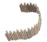 Tnfeeon Puente de Madera para Hámster, Escondite de Madera Flexible con Escalera Colgante, Plataforma de Escalada para Mascotas Pequeñas, Decoración del Hábitat de Jerbos, Chinchillas y Ratones, 40