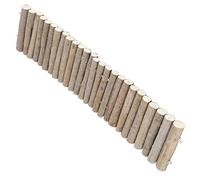 Tnfeeon Puente de Madera para Hámster, Escondite de Madera Flexible, Escalera de Escalada para Mascotas Pequeñas, Plataforma Ajustable de 40 Cm para Ratones y Jerbos (50cm Versión básica)